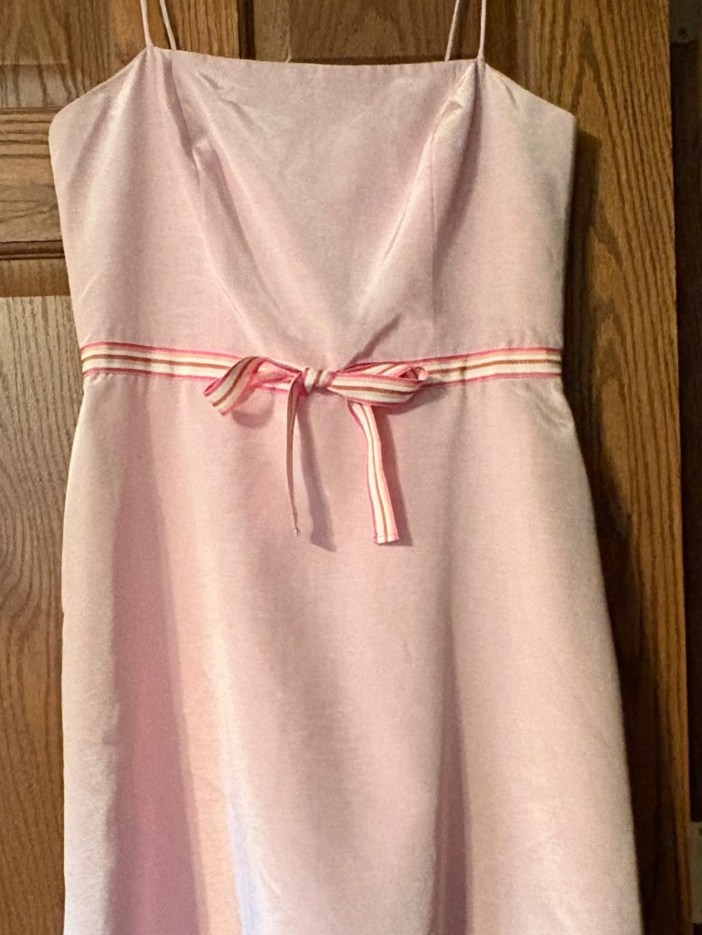 NWT Vintage Vanessa Fox pastel pink satin mini dress